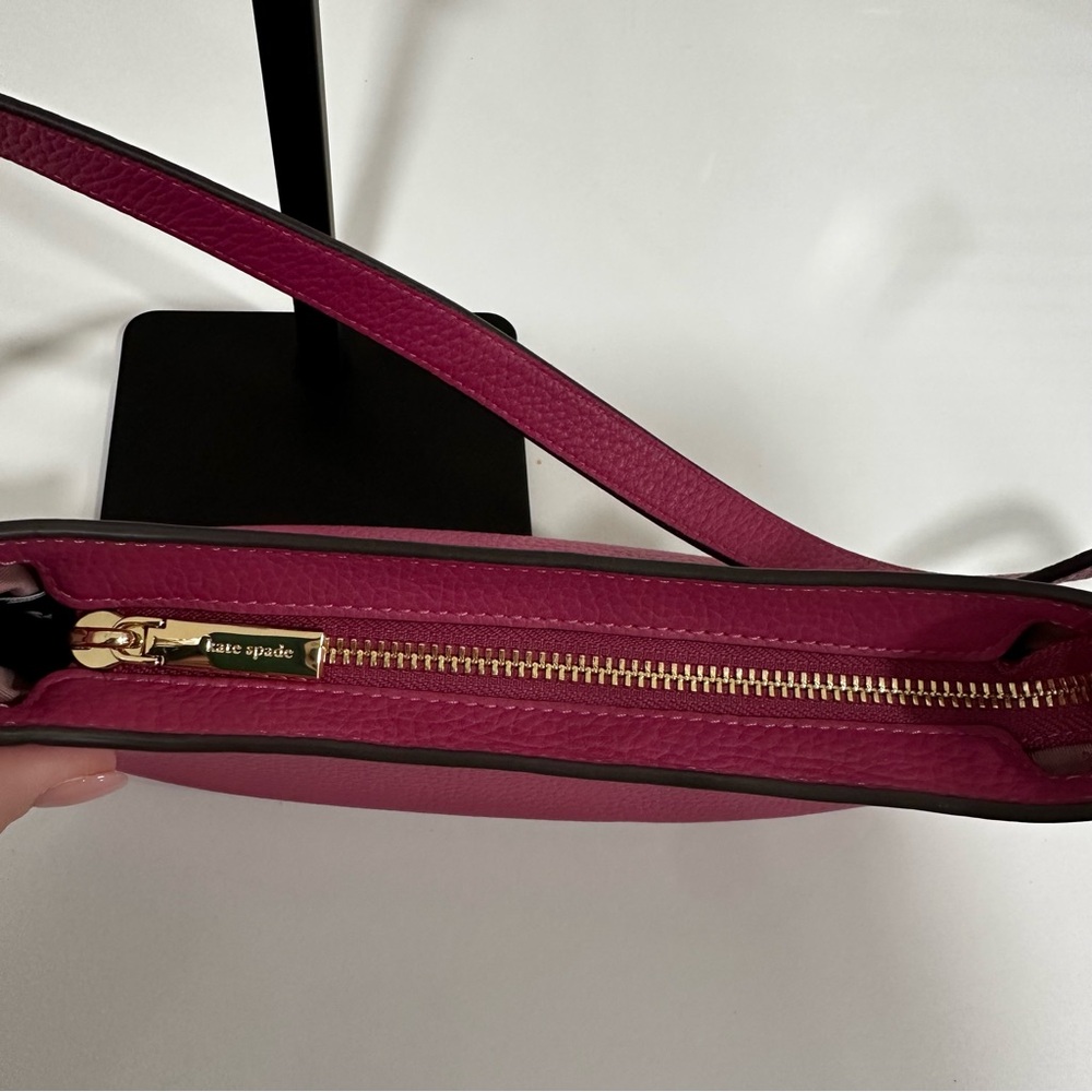kate spade Juliette Pebbled Leather Small Shoulder Bag Nouveau Rose Pink NWT - Picture 7 of 11